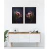 image:imageKate and Laurel Moody ProteaNo 1 amp No 2 2 Piece Framed Canvas Wall Art Set by Emiko and Mark Franzen F2 Images Sylvie Beaded Dark Gold Modern Contemporary Flower Art for Wall Decor