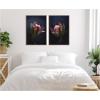 image:imageKate and Laurel Moody ProteaNo 1 amp No 2 2 Piece Framed Canvas Wall Art Set by Emiko and Mark Franzen F2 Images Sylvie Beaded Dark Gold Modern Contemporary Flower Art for Wall Decor