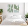 image:imageKate and Laurel Natural Forms 01 amp 02 2 Piece Framed Canvas Wall Art Set by Gabrielly Guedes Sylvie White Modern Contemporary Abstract Art for Wall DecorSylvie White