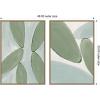 image:imageKate and Laurel Natural Forms 01 amp 02 2 Piece Framed Canvas Wall Art Set by Gabrielly Guedes Sylvie White Modern Contemporary Abstract Art for Wall DecorSylvie Dark Gold