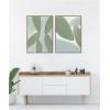 image:imageKate and Laurel Natural Forms 01 amp 02 2 Piece Framed Canvas Wall Art Set by Gabrielly Guedes Sylvie White Modern Contemporary Abstract Art for Wall DecorSylvie Dark Gold
