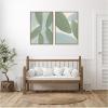 image:imageKate and Laurel Natural Forms 01 amp 02 2 Piece Framed Canvas Wall Art Set by Gabrielly Guedes Sylvie White Modern Contemporary Abstract Art for Wall DecorSylvie Dark Gold