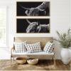 image:imageKate and Laurel Natural Scottish Highland Panel 2 Piece Framed Canvas Wall Art Set by Crystal Lynn Collins Sylvie Natural Rustic Farmhouse Animal Art for Wall Decor