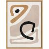 image:imageKate and Laurel Neutral Abstract 1 Minimal Modern Art Framed Canvas Wall Art by July Art Prints 18 x 24 Sylvie Black Modern Abstract Art for Wall Decor Living Room BedroomNatural