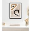 image:imageKate and Laurel Neutral Abstract 1 Minimal Modern Art Framed Canvas Wall Art by July Art Prints 18 x 24 Sylvie Black Modern Abstract Art for Wall Decor Living Room BedroomBlack