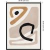 image:imageKate and Laurel Neutral Abstract 1 Minimal Modern Art Framed Canvas Wall Art by July Art Prints 18 x 24 Sylvie Black Modern Abstract Art for Wall Decor Living Room BedroomBlack