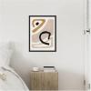image:imageKate and Laurel Neutral Abstract 1 Minimal Modern Art Framed Canvas Wall Art by July Art Prints 18 x 24 Sylvie Black Modern Abstract Art for Wall Decor Living Room BedroomBlack