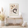 image:imageKate and Laurel Neutral Abstract 1 Minimal Modern Art Framed Canvas Wall Art by July Art Prints 18 x 24 Sylvie Black Modern Abstract Art for Wall Decor Living Room BedroomNatural