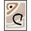 image:imageKate and Laurel Neutral Abstract 1 Minimal Modern Art Framed Canvas Wall Art by July Art Prints 18 x 24 Sylvie Black Modern Abstract Art for Wall Decor Living Room BedroomBlack