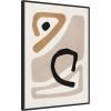 image:imageKate and Laurel Neutral Abstract 1 Minimal Modern Art Framed Canvas Wall Art by July Art Prints 18 x 24 Sylvie Black Modern Abstract Art for Wall Decor Living Room BedroomBlack