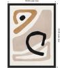 image:imageKate and Laurel Neutral Abstract 1 Minimal Modern Art Framed Canvas Wall Art by July Art Prints 18 x 24 Sylvie Black Modern Abstract Art for Wall Decor Living Room BedroomBlack