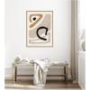 image:imageKate and Laurel Neutral Abstract 1 Minimal Modern Art Framed Canvas Wall Art by July Art Prints 18 x 24 Sylvie Black Modern Abstract Art for Wall Decor Living Room BedroomNatural