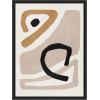 image:imageKate and Laurel Neutral Abstract 1 Minimal Modern Art Framed Canvas Wall Art by July Art Prints 18 x 24 Sylvie Black Modern Abstract Art for Wall Decor Living Room BedroomBlack