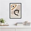 image:imageKate and Laurel Neutral Abstract 1 Minimal Modern Art Framed Canvas Wall Art by July Art Prints 18 x 24 Sylvie Black Modern Abstract Art for Wall Decor Living Room BedroomBlack