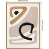image:imageKate and Laurel Neutral Abstract 1 Minimal Modern Art Framed Canvas Wall Art by July Art Prints 18 x 24 Sylvie Black Modern Abstract Art for Wall Decor Living Room BedroomNatural