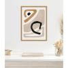 image:imageKate and Laurel Neutral Abstract 1 Minimal Modern Art Framed Canvas Wall Art by July Art Prints 18 x 24 Sylvie Black Modern Abstract Art for Wall Decor Living Room BedroomNatural