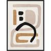 image:imageKate and Laurel Neutral Abstract 2 Minimal Modern Art Framed Canvas Wall Art by July Art Prints 18 x 24 Sylvie Black Modern Abstract Art for Wall Decor Living Room BedroomBlack