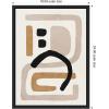 image:imageKate and Laurel Neutral Abstract 2 Minimal Modern Art Framed Canvas Wall Art by July Art Prints 18 x 24 Sylvie Black Modern Abstract Art for Wall Decor Living Room BedroomBlack