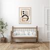 image:imageKate and Laurel Neutral Abstract 2 Minimal Modern Art Framed Canvas Wall Art by July Art Prints 18 x 24 Sylvie Black Modern Abstract Art for Wall Decor Living Room BedroomNatural