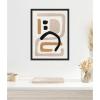 image:imageKate and Laurel Neutral Abstract 2 Minimal Modern Art Framed Canvas Wall Art by July Art Prints 18 x 24 Sylvie Black Modern Abstract Art for Wall Decor Living Room BedroomBlack