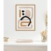 image:imageKate and Laurel Neutral Abstract 2 Minimal Modern Art Framed Canvas Wall Art by July Art Prints 18 x 24 Sylvie Black Modern Abstract Art for Wall Decor Living Room BedroomNatural