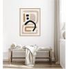 image:imageKate and Laurel Neutral Abstract 2 Minimal Modern Art Framed Canvas Wall Art by July Art Prints 18 x 24 Sylvie Black Modern Abstract Art for Wall Decor Living Room BedroomNatural