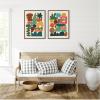 image:imageKate and Laurel Night Chords 2 Piece Framed Canvas Wall Art Set by Kelly Knaga Sylvie Walnut Modern Contemporary Abstract Art for Wall Decor