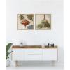 image:imageKate and Laurel Nostalgic Holiday 2 Piece Framed Canvas Wall Art Set by Mary Sparrow Sylvie Bright Gold Vintage Holiday Art for Wall Decor