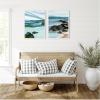 image:imageKate and Laurel Ocean Breeze Landscape  2 Piece Framed Canvas Wall Art Set by Nikita Jariwala Sylvie White Coastal Abstract Art for Wall Decor