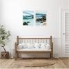 image:imageKate and Laurel Ocean Breeze Landscape  2 Piece Framed Canvas Wall Art Set by Nikita Jariwala Sylvie White Coastal Abstract Art for Wall Decor