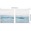 image:imageKate and Laurel Ocean Swim 1 and 2 Set of 2 30x30 Framed Canvas Wall Art Set by Stephanie Klatt Sylvie White Coastal Beach Animals Landscapes Beach Nature Art for Wall Decor Living Room