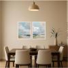 image:imageKate and Laurel Oceanside II 2 Piece Framed Canvas Wall Art Set by Amy Lighthall Sylvie White Modern Contemporary Abstract Art for Wall Decor