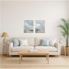 image:imageKate and Laurel Oceanside II 2 Piece Framed Canvas Wall Art Set by Amy Lighthall Sylvie White Modern Contemporary Abstract Art for Wall Decor