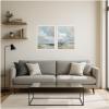 image:imageKate and Laurel Oceanside II 2 Piece Framed Canvas Wall Art Set by Amy Lighthall Sylvie White Modern Contemporary Abstract Art for Wall Decor