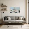 image:imageKate and Laurel Oceanside III 2 Piece Framed Canvas Wall Art Set by Amy Lighthall Sylvie Dark Gold Modern Contemporary Abstract Art for Wall Decor