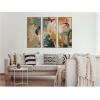 image:imageKate and Laurel Painted Storm No 2 Panel 3 Piece Framed Canvas Wall Art Set by Amy Lighthall Sylvie Dark Gold Modern Contemporary Abstract Art for Wall Decor