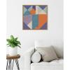 image:imageKate and Laurel Painterly Soft Geometric Shapes Neutral Linen Framed Canvas Wall Art by The Creative Bunch Studio 22 x 22 Sylvie Natural Modern Abstract Art for Wall Decor Living Room Bedroom