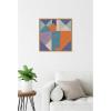 image:imageKate and Laurel Painterly Soft Geometric Shapes Neutral Linen Framed Canvas Wall Art by The Creative Bunch Studio 22 x 22 Sylvie Natural Modern Abstract Art for Wall Decor Living Room Bedroom