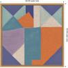image:imageKate and Laurel Painterly Soft Geometric Shapes Neutral Linen Framed Canvas Wall Art by The Creative Bunch Studio 22 x 22 Sylvie Natural Modern Abstract Art for Wall Decor Living Room Bedroom