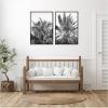 image:imageKate and Laurel Palms No 13 amp No15 2 Piece Framed Canvas Wall Art Set by Alicia Bock Sylvie Beaded Black Modern Contemporary Nature Art for Wall Decor