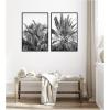 image:imageKate and Laurel Palms No 13 amp No15 2 Piece Framed Canvas Wall Art Set by Alicia Bock Sylvie Beaded Black Modern Contemporary Nature Art for Wall Decor