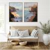 image:imageKate and Laurel Partly Cloudy with Sunshine amp Afternoon Shadow 2 Piece Framed Canvas Wall Art Set by Mary Sparrow Sylvie Dark Gold Modern Contemporary Beach Art for Wall Decor