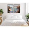 image:imageKate and Laurel Partly Cloudy with Sunshine amp Afternoon Shadow 2 Piece Framed Canvas Wall Art Set by Mary Sparrow Sylvie Dark Gold Modern Contemporary Beach Art for Wall Decor