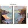 image:imageKate and Laurel Partly Cloudy with Sunshine amp Afternoon Shadow 2 Piece Framed Canvas Wall Art Set by Mary Sparrow Sylvie Dark Gold Modern Contemporary Beach Art for Wall Decor