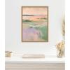 image:imageKate and Laurel Pastel Horizon II Framed Canvas Wall Art by Amy Lighthall 18 x 24 Sylvie Natural Modern Abstract Art for Wall Decor Living Room BedroomNatural