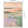 image:imageKate and Laurel Pastel Horizon II Framed Canvas Wall Art by Amy Lighthall 18 x 24 Sylvie Natural Modern Abstract Art for Wall Decor Living Room BedroomWhite