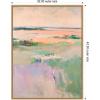 image:imageKate and Laurel Pastel Horizon II Framed Canvas Wall Art by Amy Lighthall 18 x 24 Sylvie Natural Modern Abstract Art for Wall Decor Living Room BedroomNatural