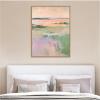 image:imageKate and Laurel Pastel Horizon II Framed Canvas Wall Art by Amy Lighthall 18 x 24 Sylvie Natural Modern Abstract Art for Wall Decor Living Room BedroomNatural