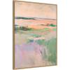 image:imageKate and Laurel Pastel Horizon II Framed Canvas Wall Art by Amy Lighthall 18 x 24 Sylvie Natural Modern Abstract Art for Wall Decor Living Room BedroomNatural
