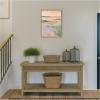 image:imageKate and Laurel Pastel Horizon II Framed Canvas Wall Art by Amy Lighthall 18 x 24 Sylvie Natural Modern Abstract Art for Wall Decor Living Room BedroomNatural